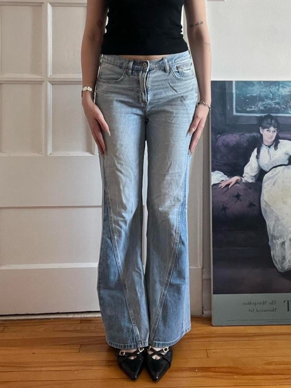 Low Rise Baggy Flare American Eagle Jeans